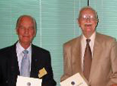 members showing certificates